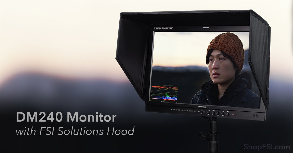 FSImonitors's tweet image. Be prepared for anything. With an optional 4-sided configuration and rain cape, the adjustable Hood24B from @FSISolutions is the ideal accessory for our best-selling DM240 monitor. In stock and available for purchase at ShopFSI.com