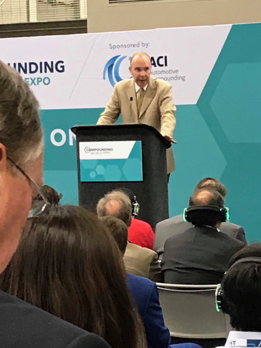 fesposito22's tweet image. Andrew Reynolds opens the Compounding World expo in Cleveland ... #compoundingworld