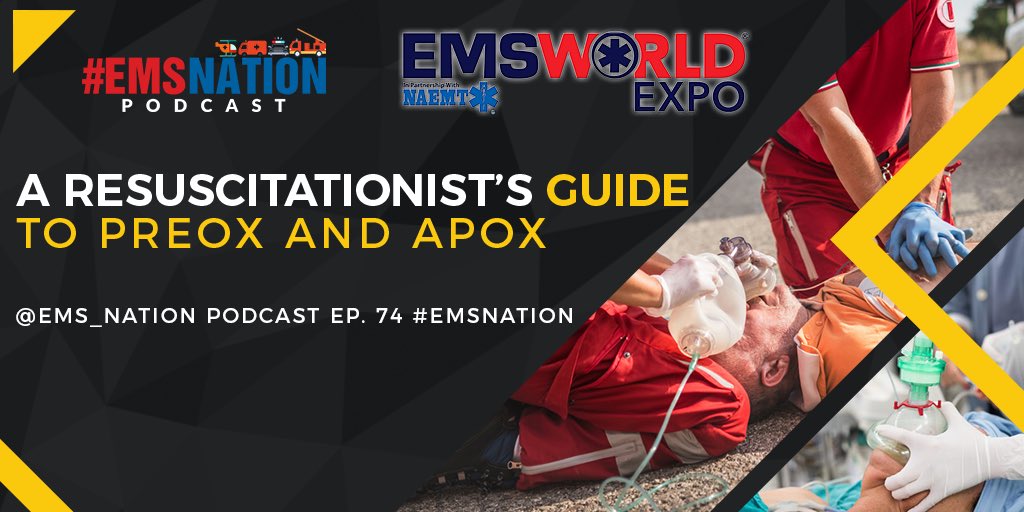EMS_Nation's tweet image. Ep #74 A Resuscitationist’s Guide to PreOx and #ApOx

itunes.apple.com/us/podcast/ems…

An evidence based approach to optimize best practice for the advanced airway. Presented originally at #EMSWorldExpo2018 @EMSWorldNews #EMSNation #Airway #Oxygenation #Ventilation #FOAMems #FOAMed