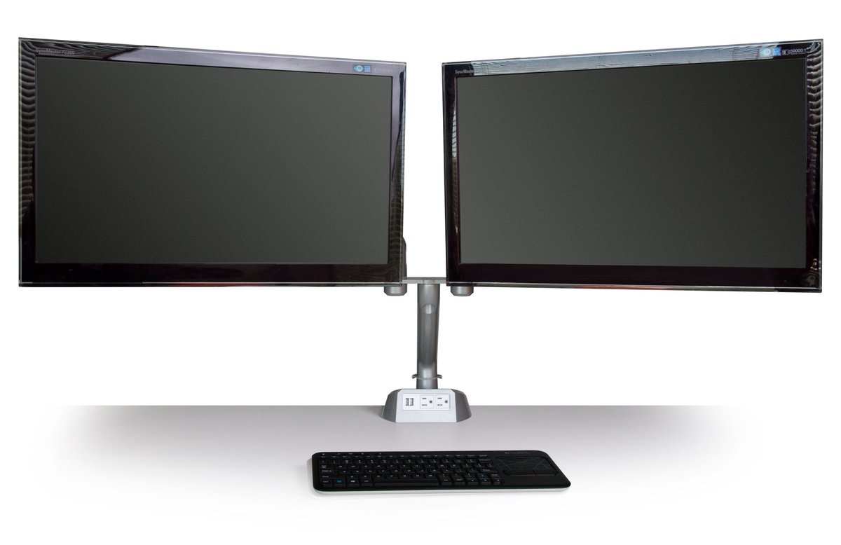 Monitor arms worthy of a king. #KingCobra #powerbase symmetryoffice.com/products/4/669/