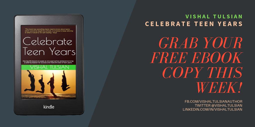 vishaltulsian's tweet photo. It's ebook giveaway time again! Don't forget: retweet this post, mention 5 friends/followers (especially parents of teenagers!), and we'll give you one entry to our giveaway! 

Let the games begin! https://t.co/J5Tpy0IUAR