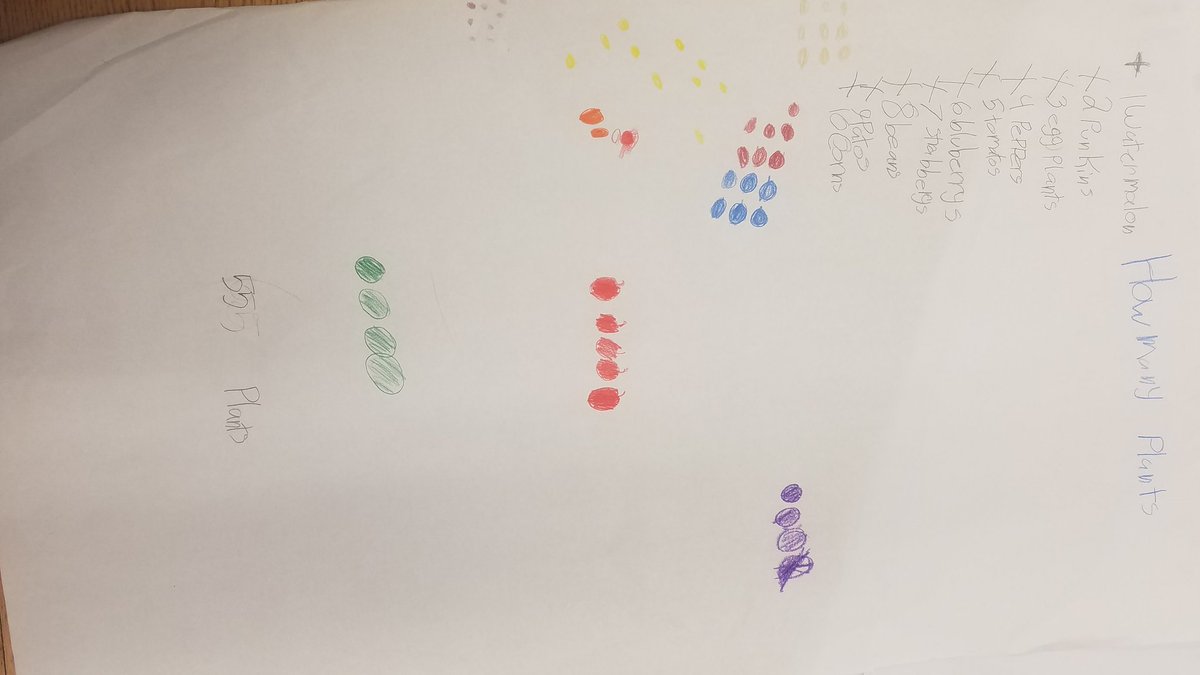LizaDLaRue's tweet photo. Using literature to teach math with Mr. Morales @es_halliday this morning. These 1st graders had to figure out how many plants were in the garden? Problem solving at it's best. Each group came up w/ a different way to solve the problem. https://t.co/DKpiUtT9wC