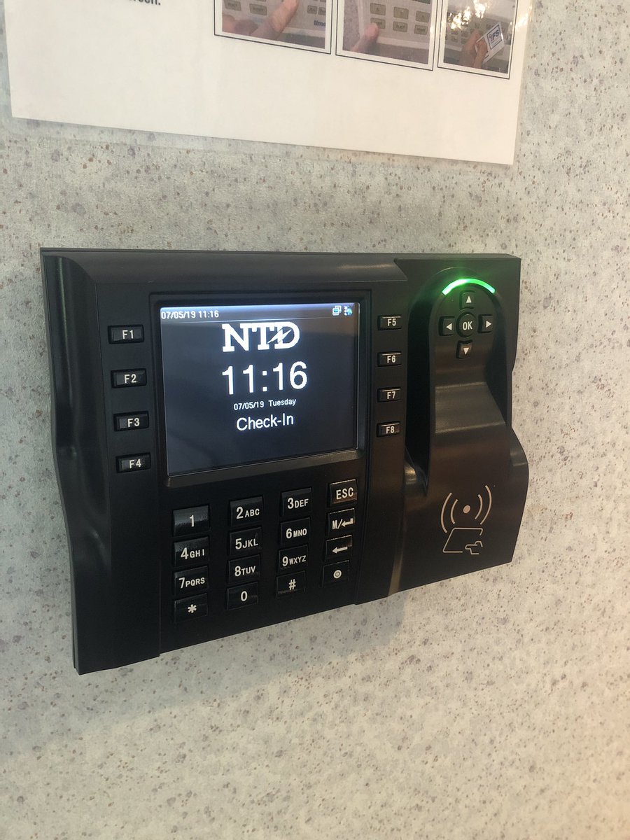 NorthTimeData's tweet photo. Great install yesterday at #IFSGlobalLogistics. We upgraded their #attendance terminals across both sites and added our barrier controls in Antrim. #NTD #TimeManagement #Security https://t.co/m3QeHLB1T4