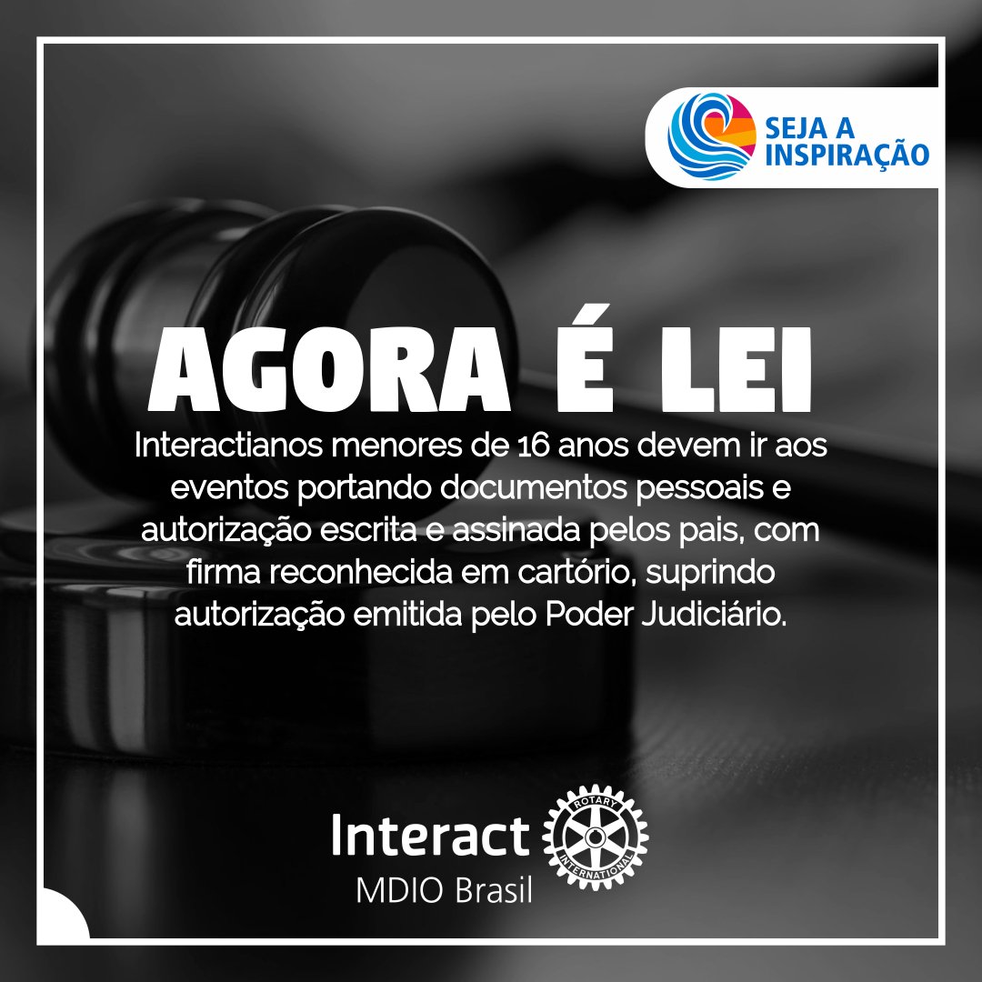 MDIOInteractBR's tweet image. De acordo com Lei n° 13.812 do ECA, para Interactianos menores de 16 anos viajarem aos eventos sem os pais, é necessária autorização judicial, com algumas exceções. Confira: 

Instagram: instagram.com/p/BxNBhXxA12Q/…

Facebook: facebook.com/20741040927989…