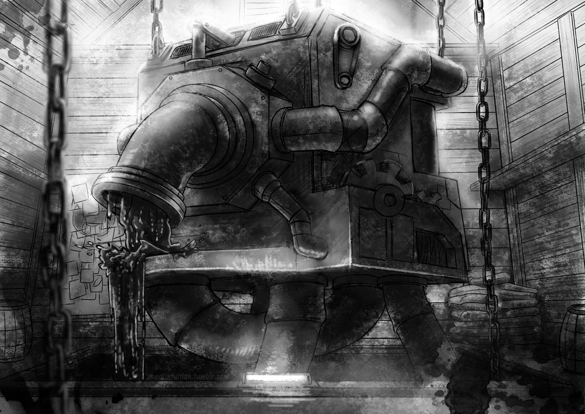 AceofIntuition's tweet photo. The redesign of the #inkmachine was probably one of my favorite parts about #Bendyandtheinkmachine. #BATIM https://t.co/WizvpCxS9t