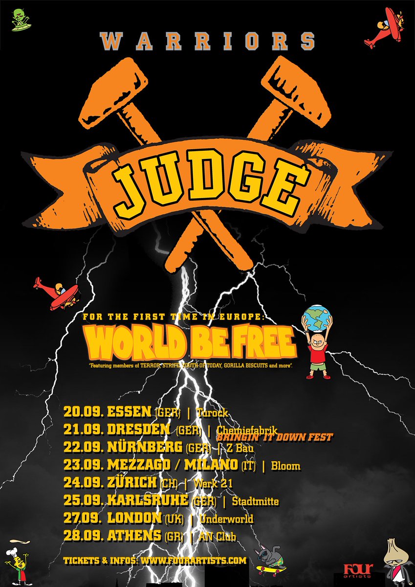 RevelationRecs's tweet photo. Europe friends! Here come Judge and @worldbefreeHC! https://t.co/anl74MiuOW