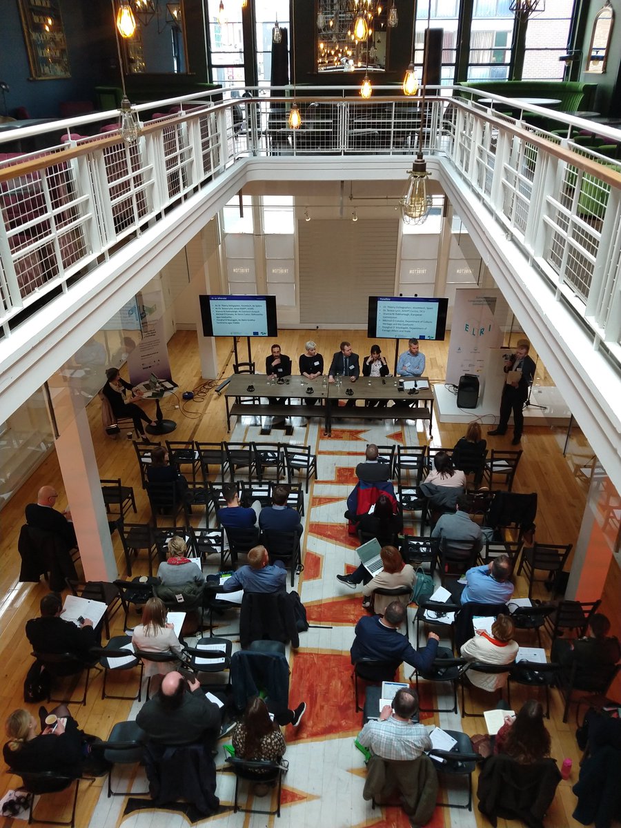 ElriProject's tweet photo. Panel discussion on Data Sharing, Language Resources and Translation Services #ELRIProject @ELRIEireann @AdaptCentre  @EU_Commission @DeptAHG @Vicomtech https://t.co/M2FYlLclVy