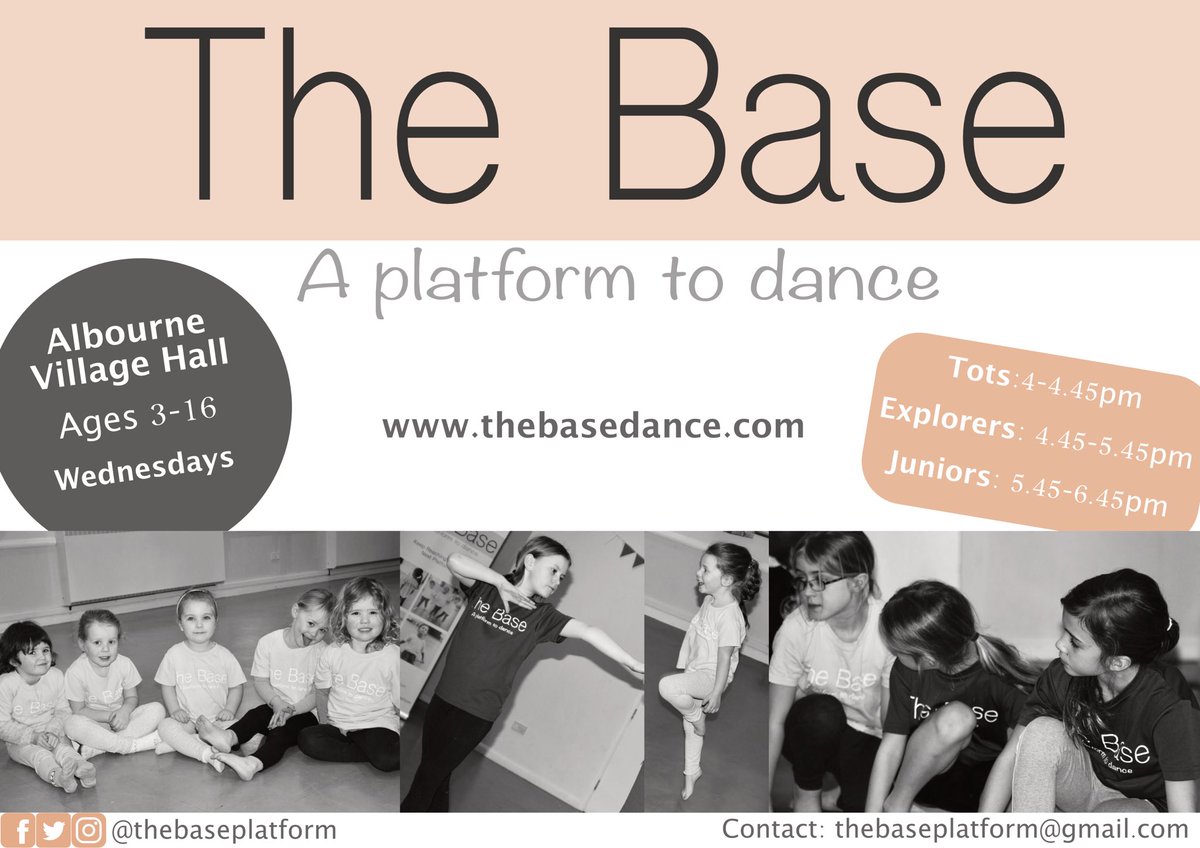 TheBasePlatform's tweet image. Want to get involved in dance? Get down to Albourne Village Hall for a free trial session and lots of fun, song and dance 🌟 #Albourne #danceschool #dancing #musicaltheatre #danceclass #sussexdance #westsussex