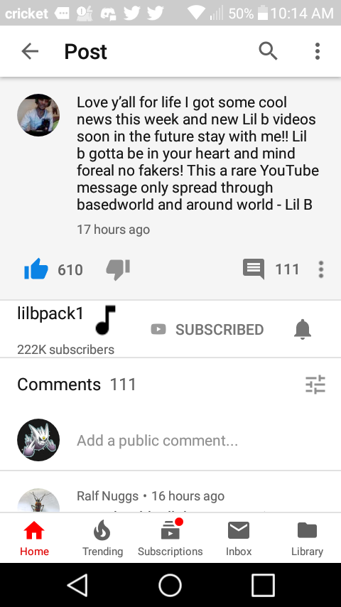 basedcricket's tweet photo. love you @LILBTHEBASEDGOD https://t.co/0oj9UJcEdM