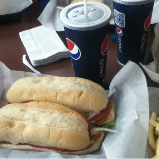 The highest form of flattery...or just a Large Sub?  Probably a large sub.  #noSubstitute #subfansonly #hunger