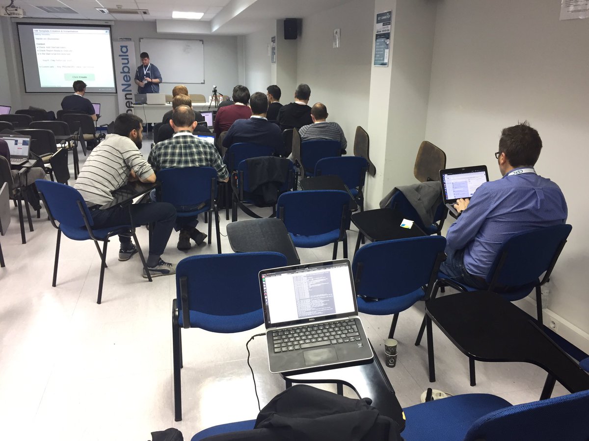 CSUC_info's tweet image. Continuem l’#OpenNebulaTechDay amb el #HandsOnTutorial al @CSUC_info! #cloud @opennebula