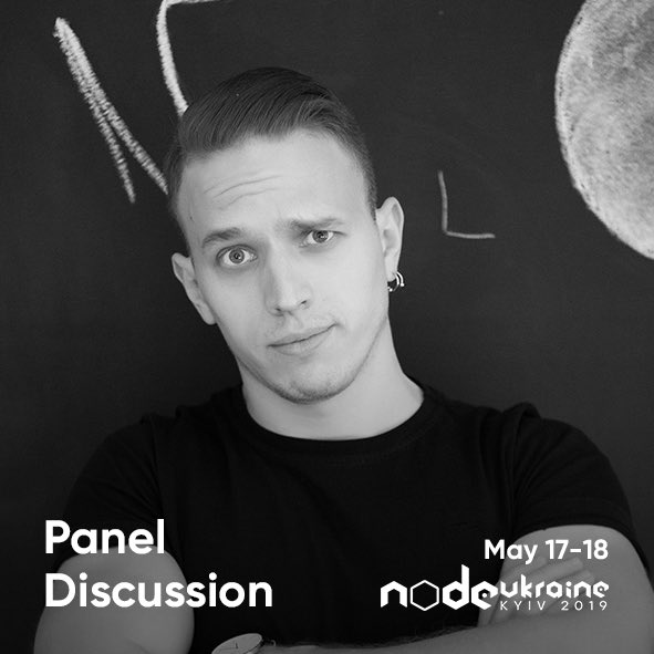 NodeConference's tweet image. One more brilliant expert of NodeUkraine panel discussion is @RSachenk, Software Engineer at DA-14 Corp. During his IT career Roman has already assumed the roles of back-end developer, team lead and the main joker on DA-14 team. Get ready your questions to Roman,see you in a week