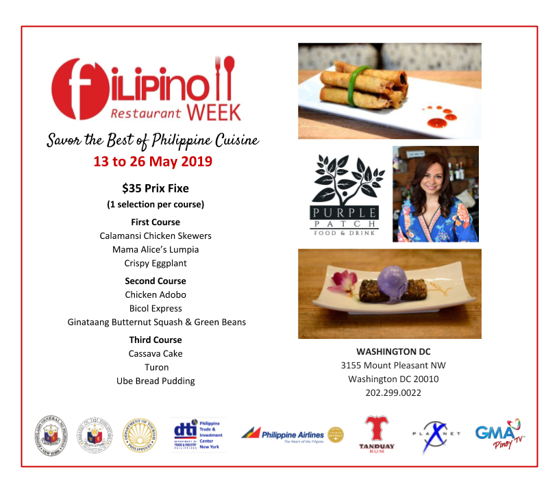 philippinesusa's tweet photo. Craving for authentic Filipino food? Join us for Filipino Restaurant Week on 13-26 May 2019! Let's gather our friends & family & visit the place to enjoy good food & Filipino hospitality. Savor the best of Philippine cuisine!
#FRW2019 #explorefilipinofood #explorefilipinoflavors https://t.co/M7lcGd3WNV
