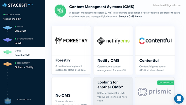 Netlify's tweet photo. "Building and Deploying a #JAMstack site with @stackbithq" by @remotesynth.

It's impressive to see how @stackbithq can make combining an SSG, a CMS, and a hosting solution so streamlined.

https://t.co/RjVNnJYhAd https://t.co/HKTudHvYnA