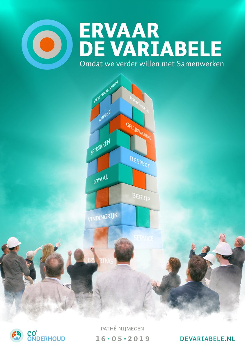 DeVariabele's tweet photo. Het grote aftellen is begonnen. Volgende week start @DeVariabele met haar partners #Coönderhoud. Niet omdat het nieuw is, maar omdat we samen verder willen met #Samenwerken https://t.co/PyvgueD6ik