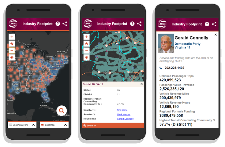We're proud to help launch the redesigned Industry Footprint mapping application for <a href="/APTA_info/">APTA</a> - the premier mapping application for public transit policy decisions! symgeo.com/2019/05/08/apt… powered by <a href="/Esri/">Esri</a> technology #arcgis #publictransport