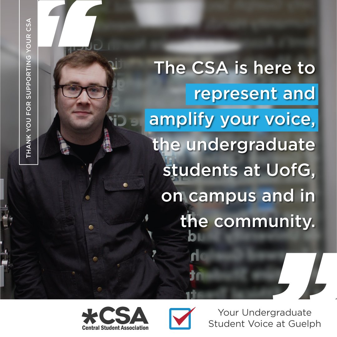 csaguelph's tweet photo. As the largest student association on UofG campus, your CSA executives represent the student voice on campus, making sure that students are heard at all levels!
#WeTheStudents #CSAcares #UofG #UniversityofGuelph #Guelph #StudentsSupportingStudents #StudentsAgainstCuts https://t.co/b6FtR7vFJb