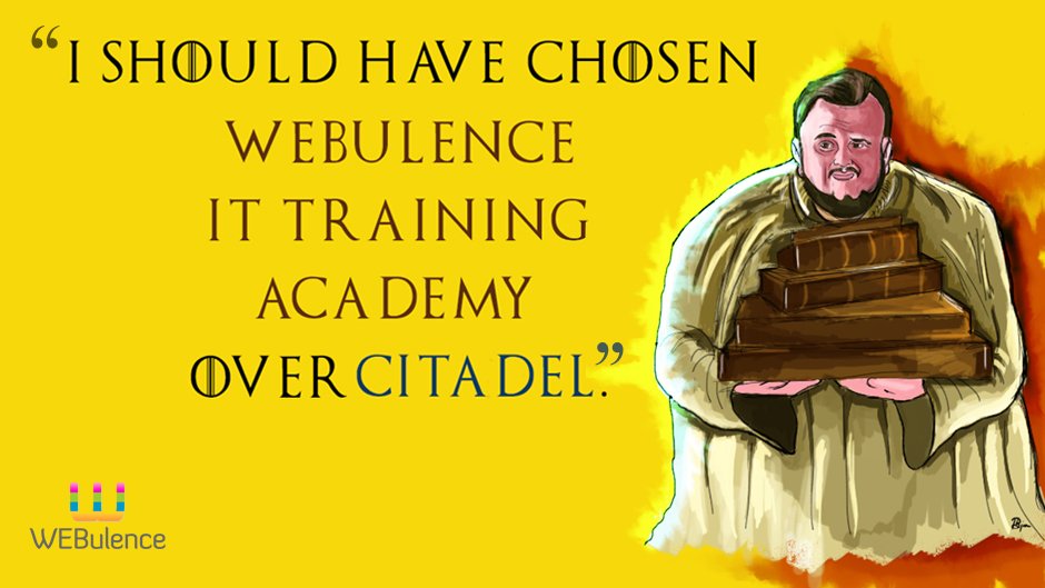 WEBulence's tweet image. Nurturing Talent for Digital Opportunities. Know everything about Web, Digital Marketing at #Webulence - A Glimpse into the realm of WEB!

Call - 9165300541
Email - hello@webulence.in 

#GoT #SamwellTarly  #Training #Academy #DigitalMarketing