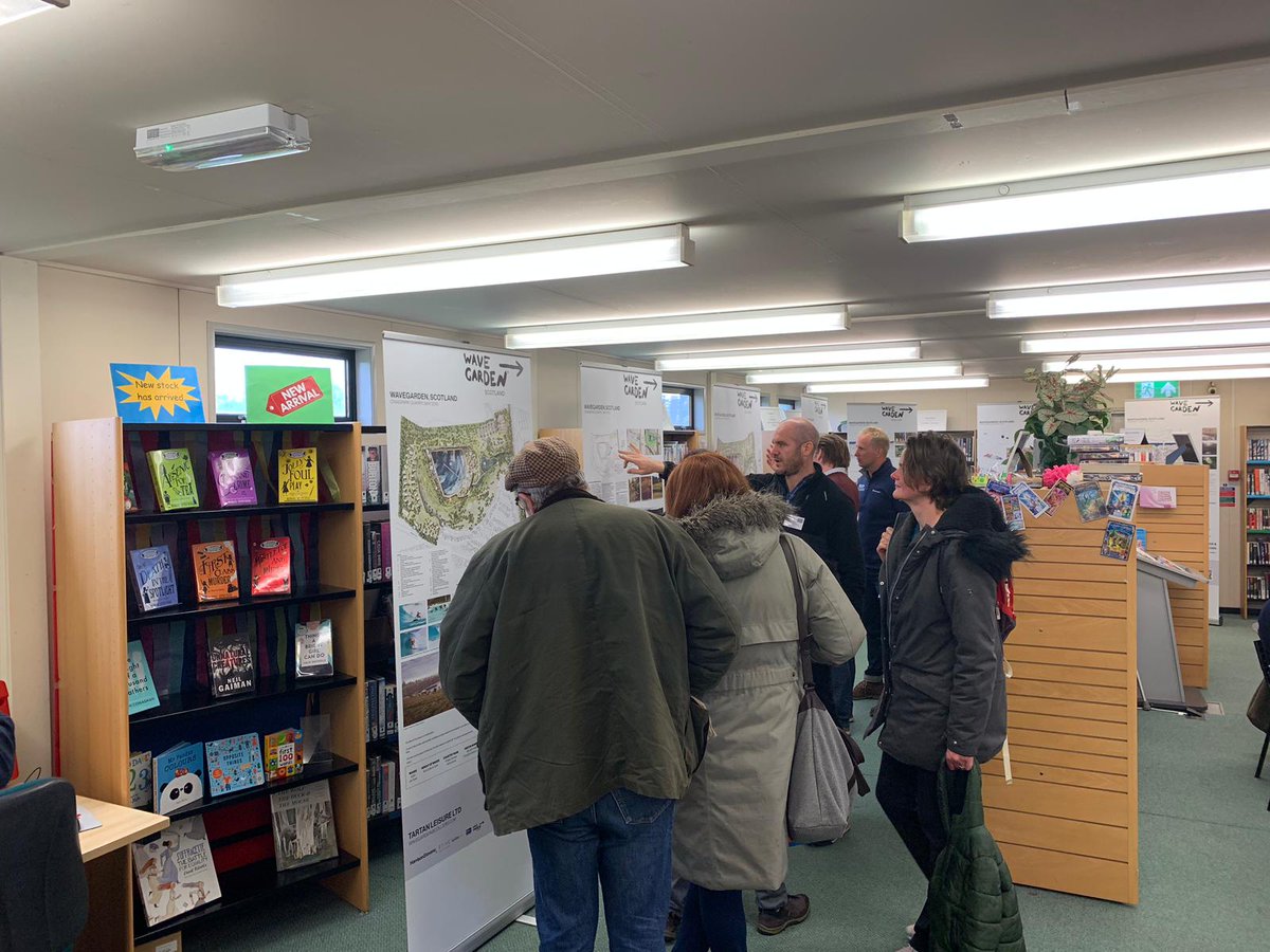lostshoresurf's tweet photo. A busy start to our public consultation event at Ratho Library.
Lots of information being shared with local residents on the detailed design proposals of the buildings. We’ll be here until 7.45 this evening, come and join us. https://t.co/K1kQxCSkwL
