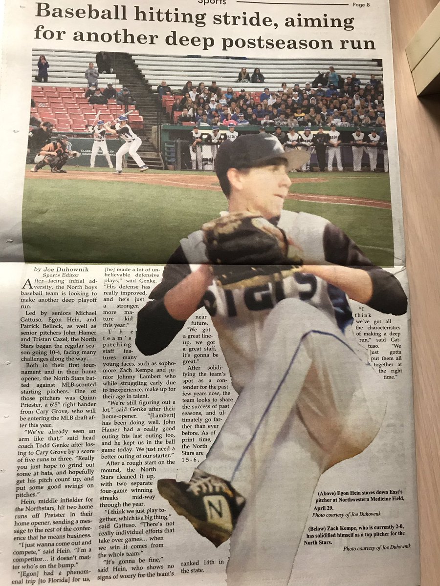 S/O to @JDuhownik54 for a well written article on <a href="/SCNbaseball/">SCN Baseball</a> in the school newspaper. Thank you for your support Joe! <a href="/bluefangroup/">SCN Blue Fan Group</a> #HD_