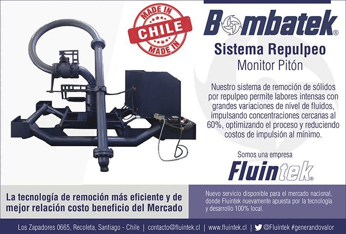 Fluintek's tweet photo. La apuesta por el Sistema de Repulpeo. El monitor pitón con su sistema portátil de manejo a distancia, puede ser operado por cable o vía inalámbrica, para así generar la remoción de sólidos por la vía del repulpeo. VER VIDEO > https://t.co/H0FifkbxFp @nuevamineria @ExpandeMineria https://t.co/rHJkk6M7dU