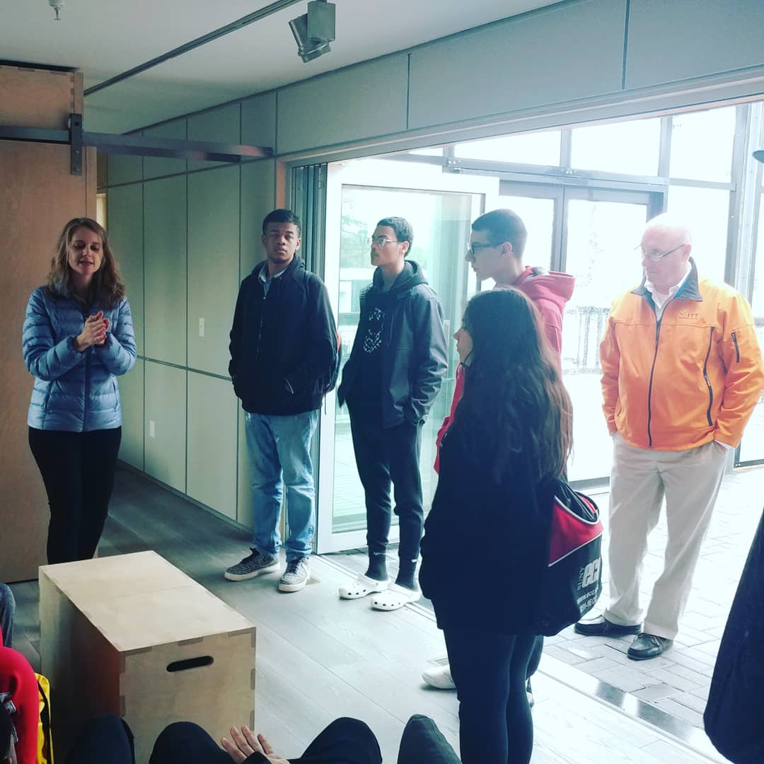 Ptech_Buffalo's tweet photo. Thank you for UB for the visit to the @UBCommunity Sustainability Office, the Chilled Water Plant, and the UB GROW Home. Our South Park P-TECH BESOLAR students had a great time! @cte_buffalo @uATb_bot @PTECHNETWORK #ubgrowhome #universityatbuffalo #ptech #sustainability #buffalo https://t.co/QKOCCUi9HO