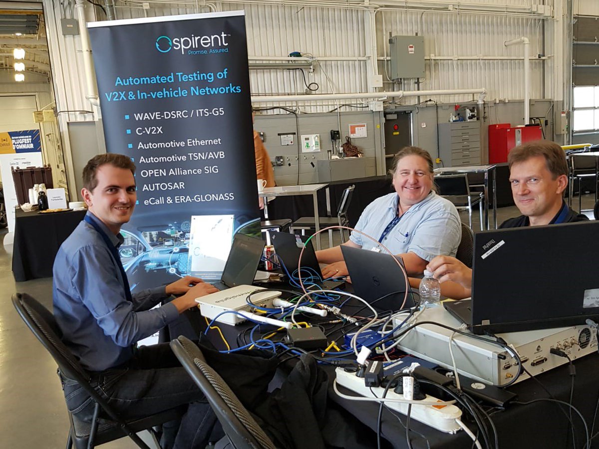 MB_Spirent's tweet photo. Join Spirent @OmniAirCon #QuebecPlugfest to see cool demos on our latest #V2X &amp; #DSRC test solutions and learn how we can help to verify your readiness for product certification.
#conformancetesting #Interoperability
https://t.co/FcXHCcqFV5 https://t.co/MPhprBSuvw