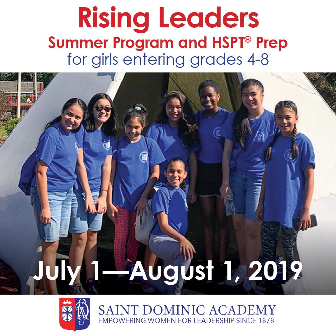 SaintDomAcademy's tweet photo. Time is running out to register for SDA’s Rising Leaders & HSPT Prep Summer Program. Don’t miss the chance to be part of these great summer experiences! #SDA #jerseycity #girlsschools #empowered #tradition #sisterhood #140years #webelieveinthepowerofgirls
#risingleaders #hsptprep https://t.co/yezXfzYTm0