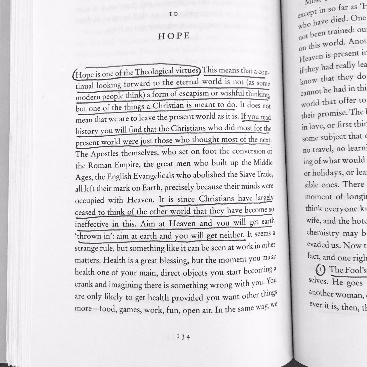 pdenglert's tweet photo. C.S. Lewis on hope in #MereChristianity — Relevant as much today as it was in 1952 #simplychristian #hope #browncroft @browncroft #heaven #bettertogether #AimForHeaven #socialjustice #CSLewis https://t.co/gD1h7AifT1
