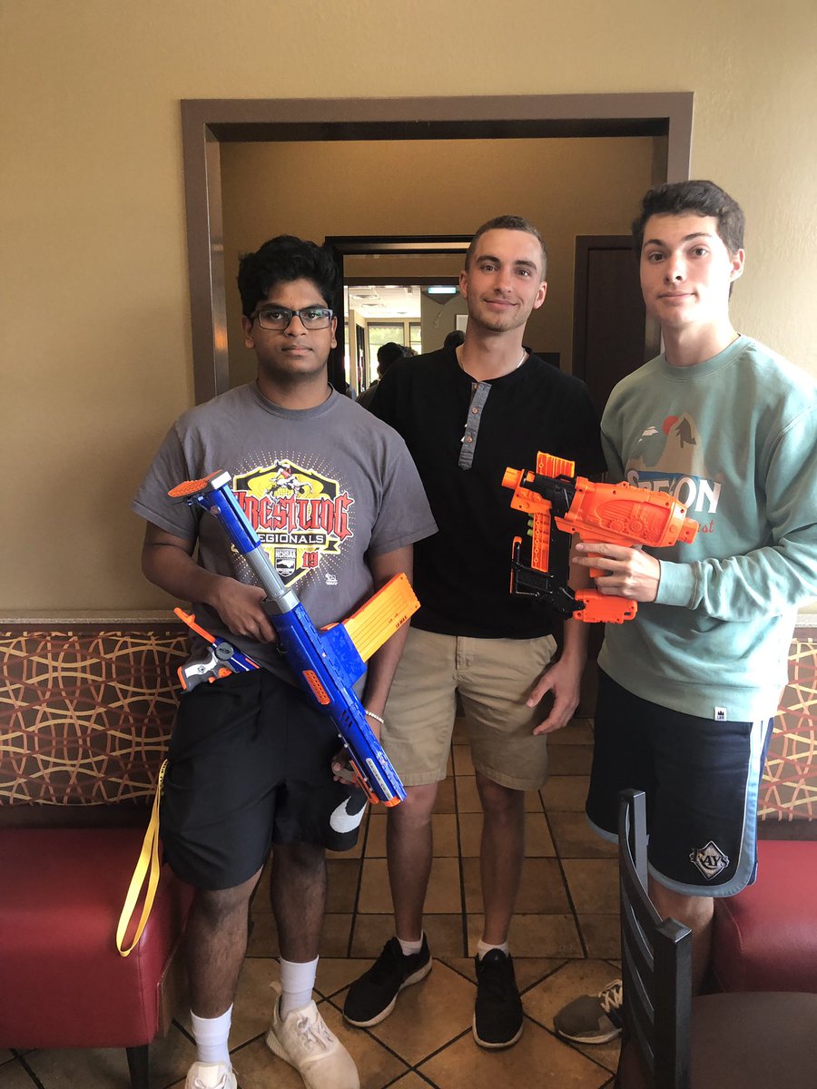 KillerzCereal's tweet photo. Caught Alex &amp; Luke lackin at the local jesus diner - They were quick but not quick enough , one casualty suffered on our team ... @rokyapa, he will be missed😔🙏 @NerfFalcon https://t.co/Y6s11jt4UX