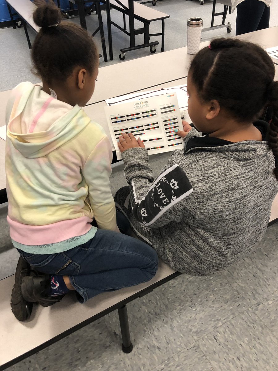 connorclass's tweet photo. We love an opportunity to be role models AND code at the same time! Working with our first grade friends this morning! #MonticelloRocks @RutherfordWay https://t.co/BFzOzh24Ao