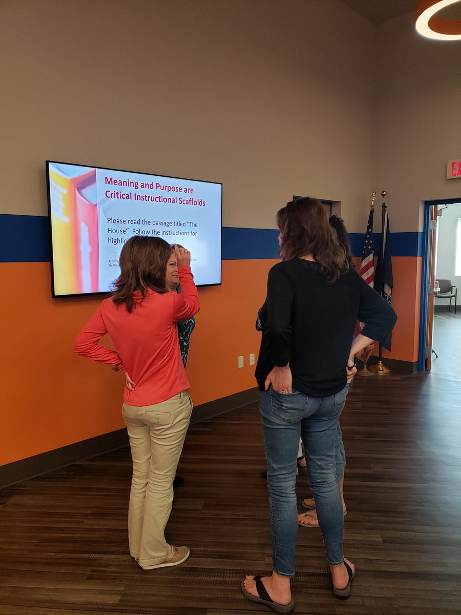 cish39's tweet photo. @WIU_Curriculum @PIICcoach Day 4 of Promising Practices in Literacy! Our Fred Rodgers room is a great learning space for this series.  Our coaches rock! https://t.co/UwjLzHcCKp
