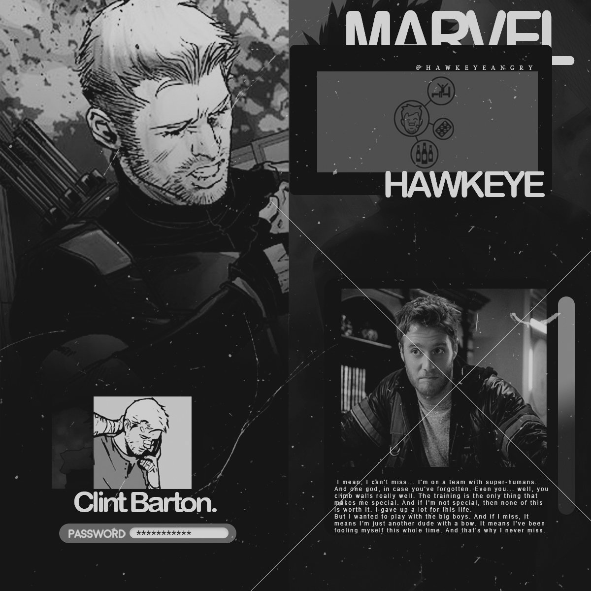 ◜𝗖𝗟𝗜𝗡𝗧 𝗕𝗔𝗥𝗧𝗢𝗡 ⇌ 𝗛𝗔𝗪𝗞𝗘𝗬𝗘◝

                    ❛𝐻𝑒𝑦, 𝐴𝑣𝑒𝑛𝑔𝑒𝑟𝑠? 
     𝑊ℎ𝑒𝑟𝑒'𝑠 𝑡ℎ𝑒 𝑐𝑎𝑘𝑒 𝑎𝑛𝑑 𝑏𝑟𝑎𝑠𝑠 𝑏𝑎𝑛𝑑, ℎ𝑢ℎ? 
                   𝑯𝒂𝒘𝒌𝒆𝒚𝒆'𝒔 𝒃𝒂𝒄𝒌!❜

❒ ɴᴏ ɴᴇᴡ ʀᴘ
❒ ᴄᴏᴍɪᴄᴠᴇʀsᴇ - ᴍᴄᴜ

¿↻?