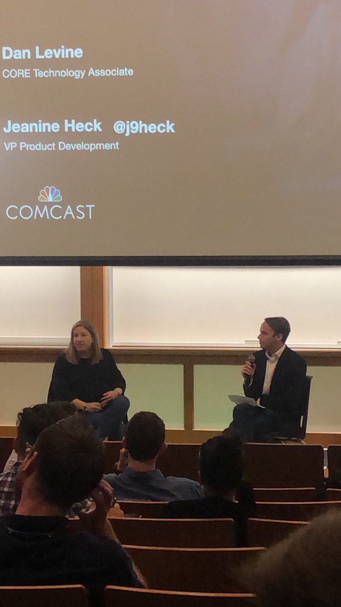 MaddyMcKnight2's tweet photo. Learning how Comcast creates brilliant products with VP, Product Development, @j9heck ! https://t.co/5AQmBJpvDX