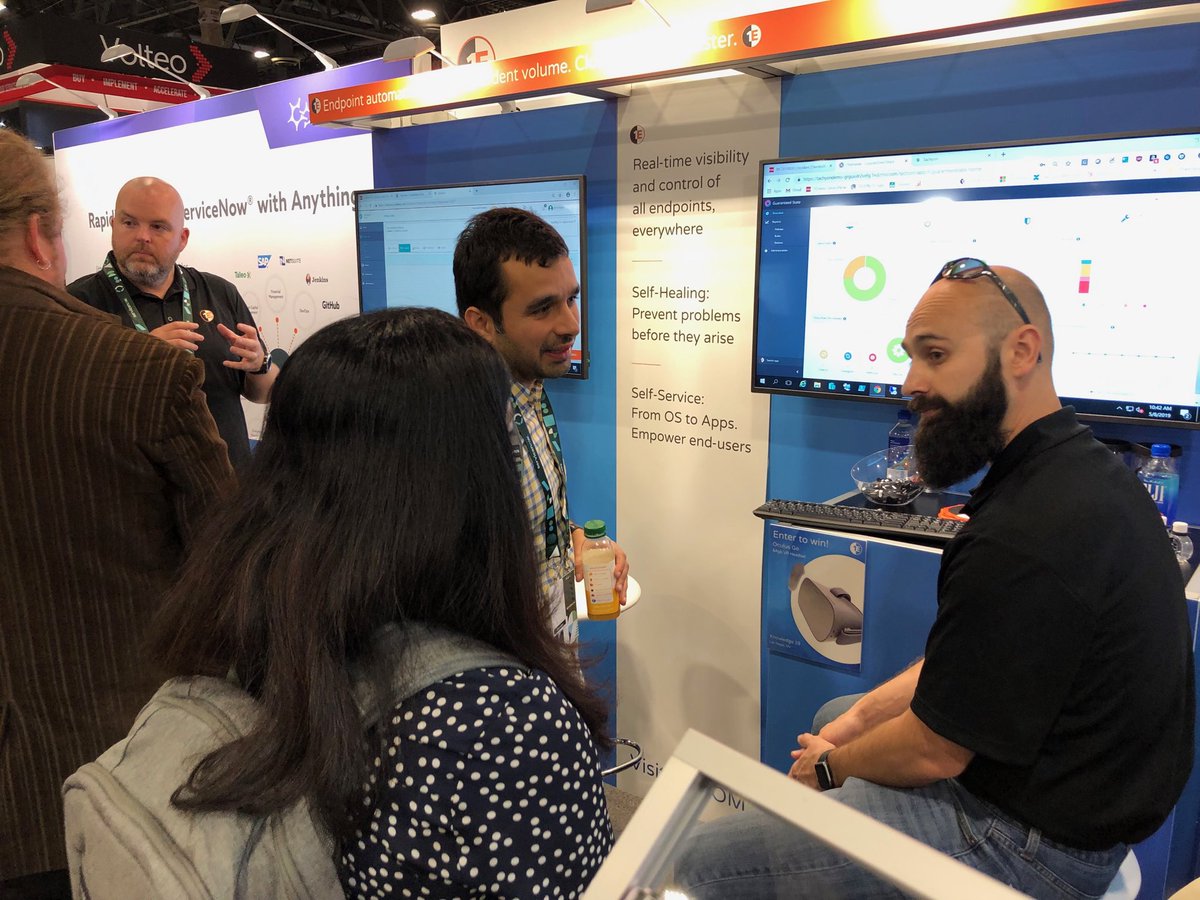 Uncovering the benefits of endpoint automation at #Knowledge19 #1E #ServiceNow