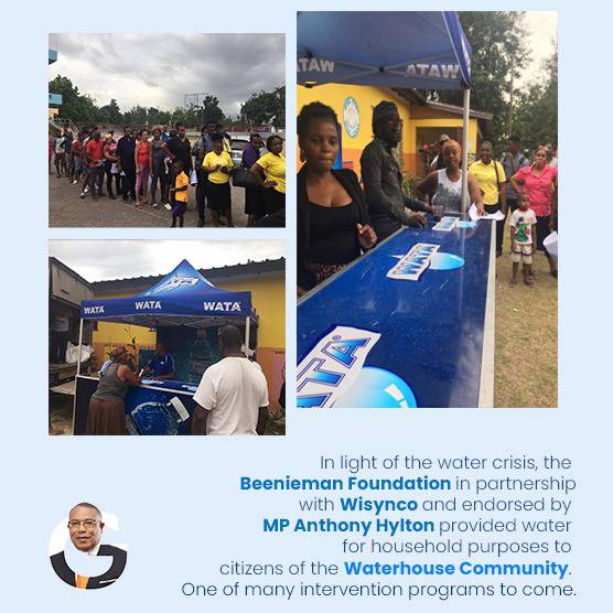 GAnthonyHylton's tweet photo. One of many intervention programs to come!!!
💧
 #WaterIsLife #wisynco #wata #BeenieManFoundation #kingbeenieman #anthonyhylton #westernstandrew #PNPATWORK #TeamPNP #JamaicaPNP #WeCare https://t.co/ZXsq0iWX0y