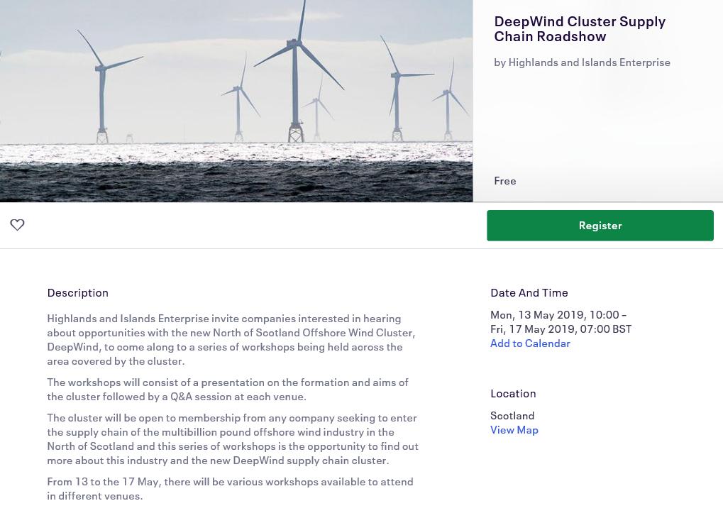 EconDevAbshire's tweet photo. Are you a company interested in hearing about opportunities with the new North of Scotland Offshore Wind Cluster, DeepWind? There are workshops being held in #Peterhead and #Aberdeen on 17th May. Find out more & book at: https://t.co/R5GhZU0K5w https://t.co/N8LJ3qTAAV