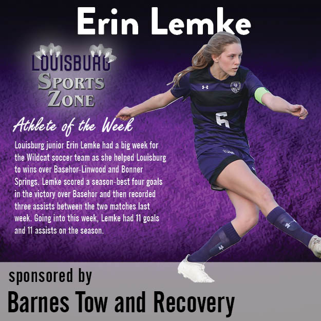 andysportscribe's tweet photo. Here is the newest Louisburg Sports Zone Athlete of the Week - LHS junior Erin Lemke. Congrats @erinlemke5! https://t.co/O5xpupdEzj https://t.co/7laKRflB6d