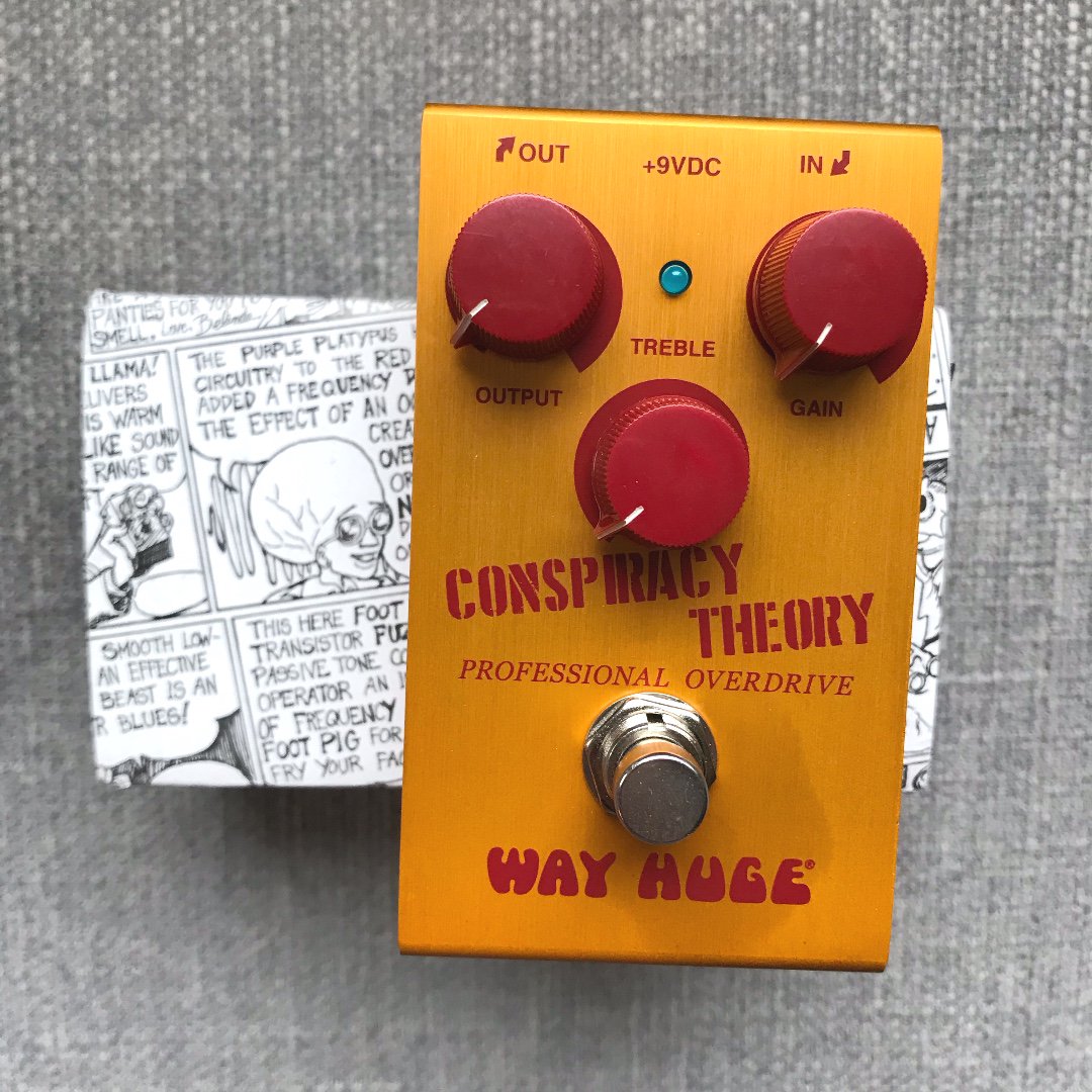macdaddy411's tweet photo. Do you believe in aliens? JFK assassination #conspiracytheory? The moon landing? Either way, the @MrWayHuge Conspiracy Theory Overdrive is the tone THEY don't want you to have. Limited production!
@jimdunlopusa #wayhuge #jimdunlop #guitareffects #guitarpedals #overdrivepedals https://t.co/8YcwlcUryA