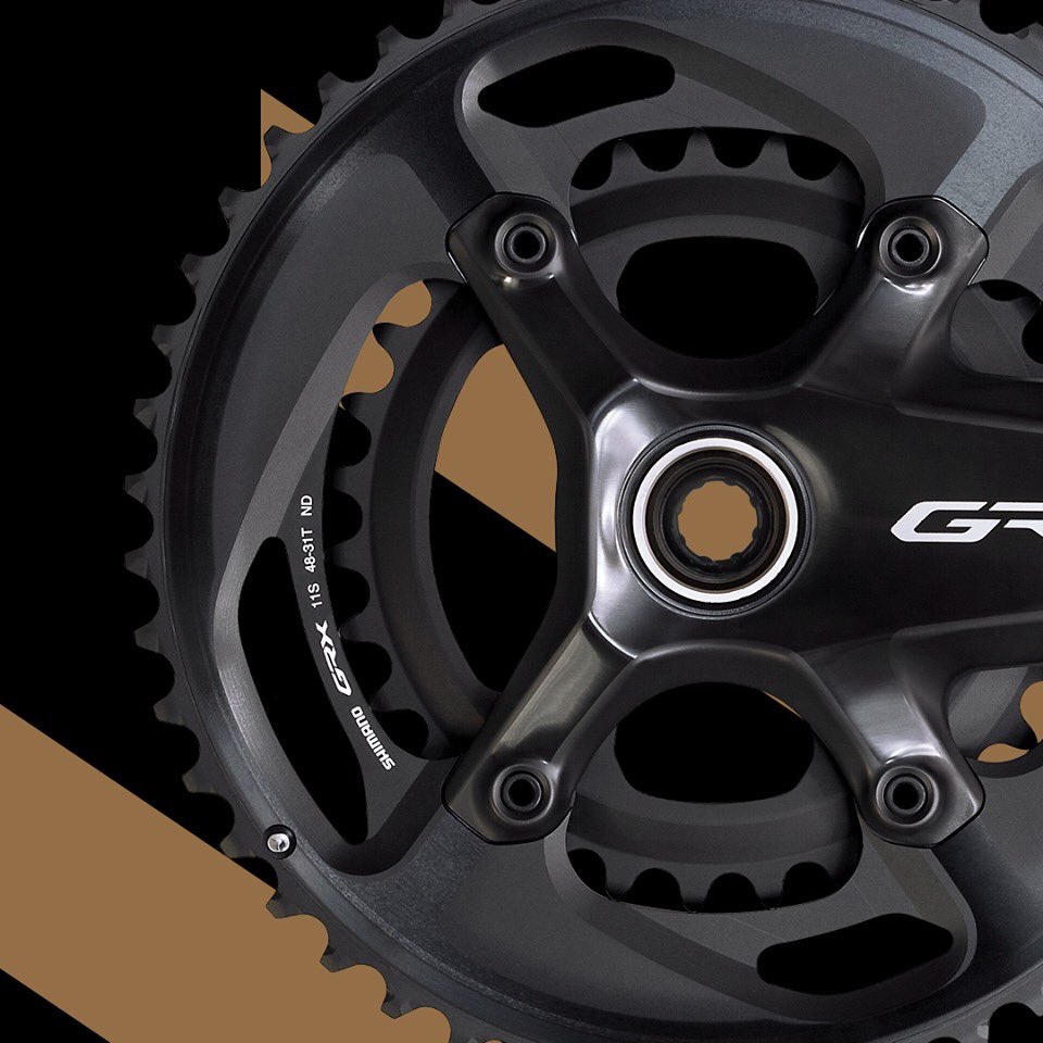 PROBikeSA's tweet photo. The SHIMANO GRX 800 series offers 1x11 and 2x11 drivetrains - with mechanical and Di2 electronic options - that allow riders to tailor their mixed surface riding experience and Explore Beyond. 
#Gravel #Gamechanger

https://t.co/XeqKNHy0zP https://t.co/T1uFGonsDq