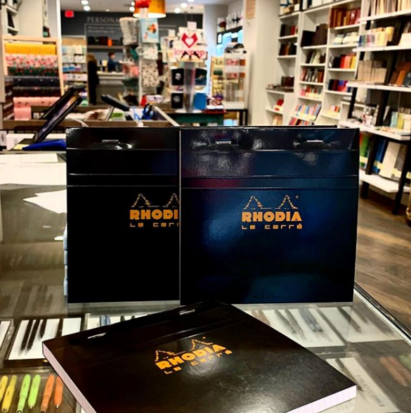 PadsRhodia's tweet photo. If you’re ever in DC, pass by @jennibick and check out the Rhodia display! 📙 #RhodiaPad https://t.co/0EYpzaE30t