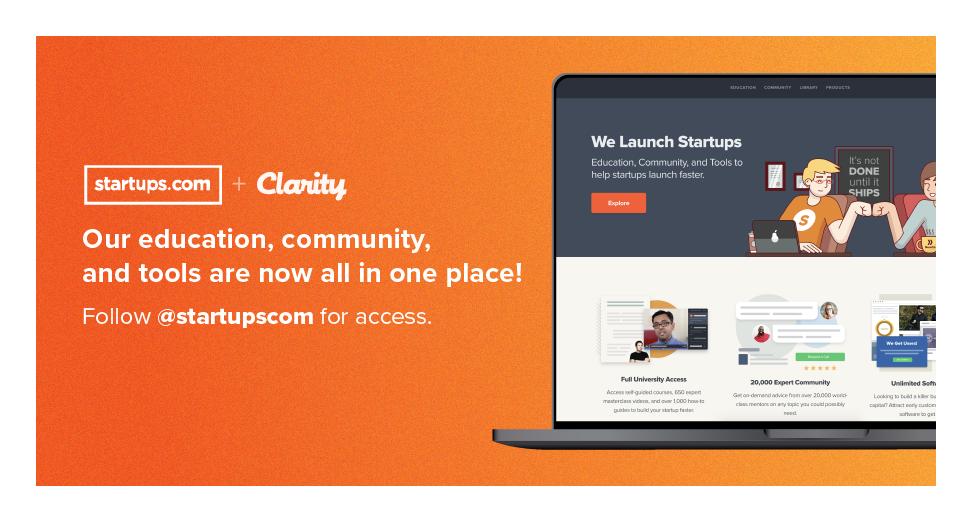 Our education, community, and tools are now all in one place! Follow the <a href="/startupscom/">Startups.com</a> page for news and updates!