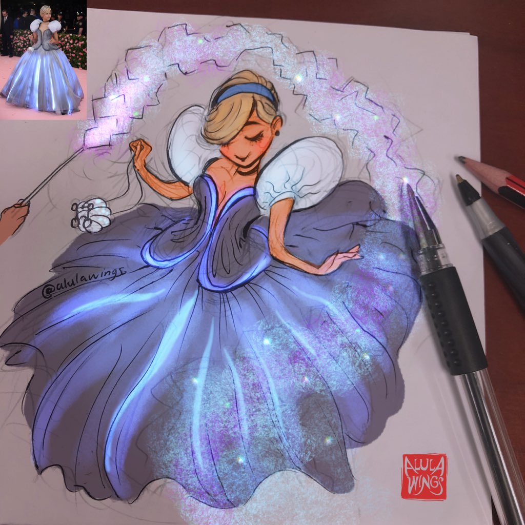 Ahh! Really can’t get over the glowy magic of Zendaya ’s beautiful Cinderella moment! ✨ #MetaGala @Zendaya