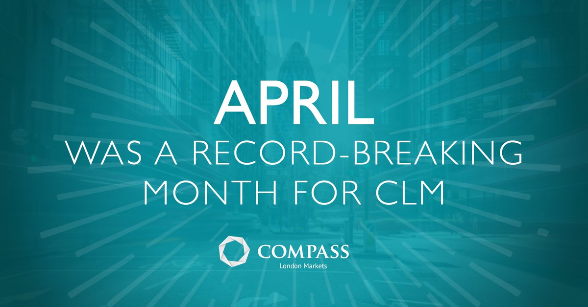 compassbrokers's tweet photo. We're delighted to say April was the best month we've ever had in #CompassLondonMarkets history! Thank you to everyone who has used CLM to make the difficult easy for you.
Are you going to #BIBA2019? Talk to the team on stand D20!
#CLMmakingthedifficulteasy https://t.co/7a2iNnJRmW