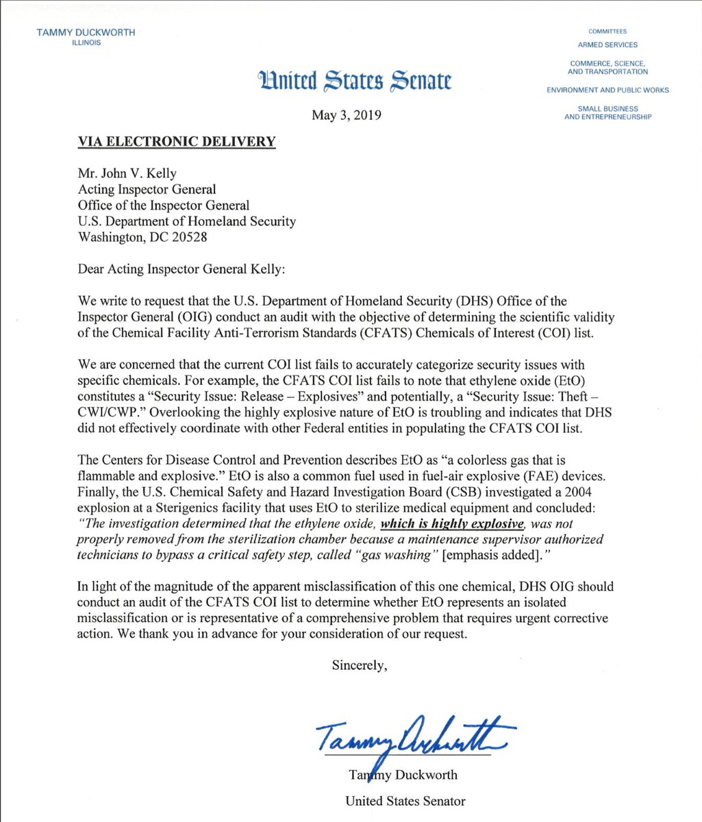 Senator Duckworth letter to DHS.