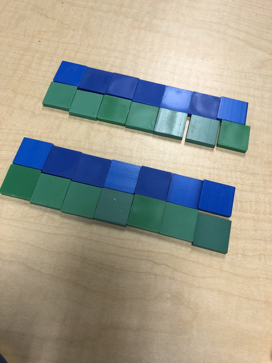 GillianReising's tweet photo. Comparing fractions using manipulatives helps students see and understand #math #teamote https://t.co/SgKr6PapBX