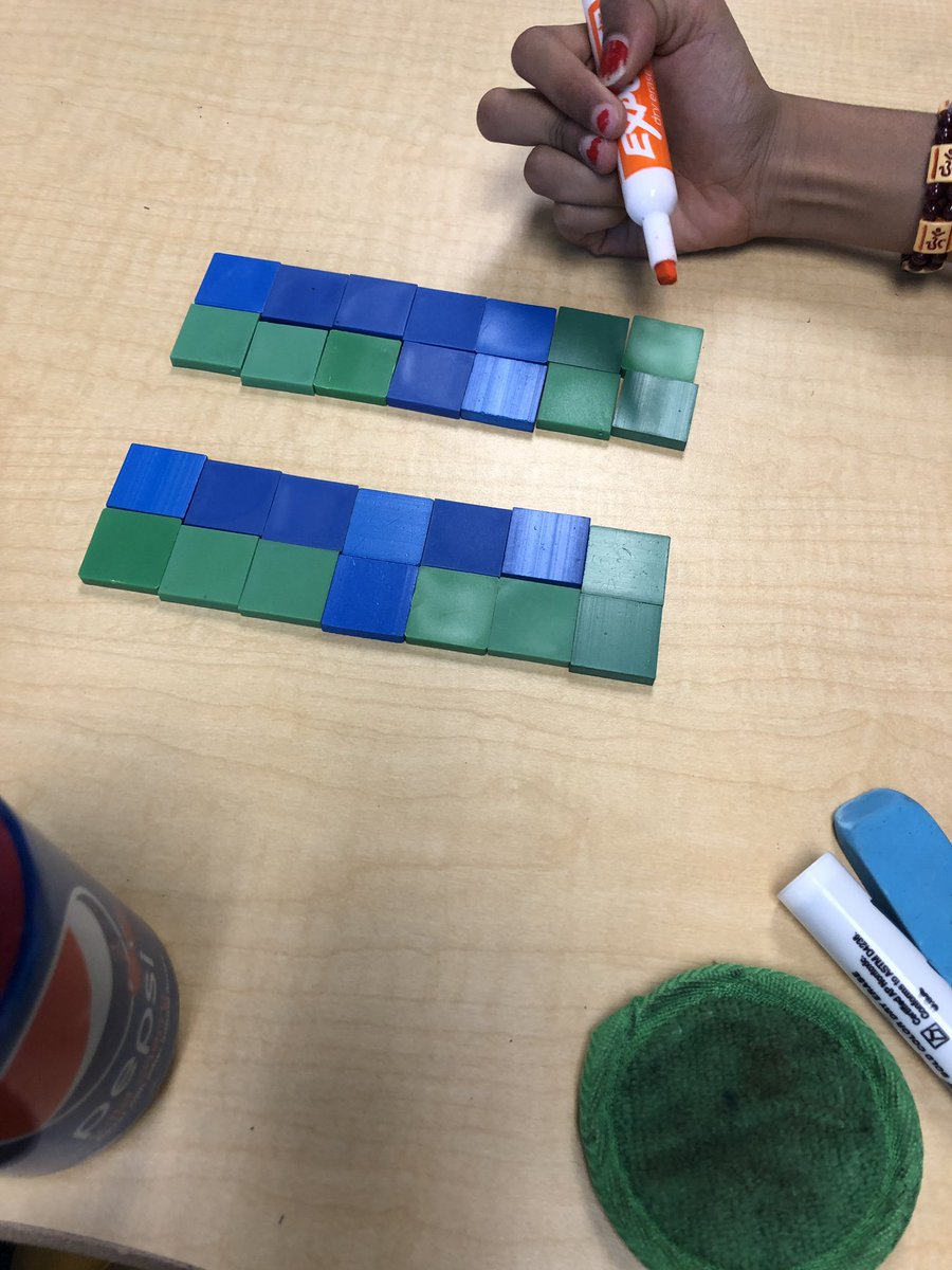 GillianReising's tweet photo. Comparing fractions using manipulatives helps students see and understand #math #teamote https://t.co/SgKr6PapBX