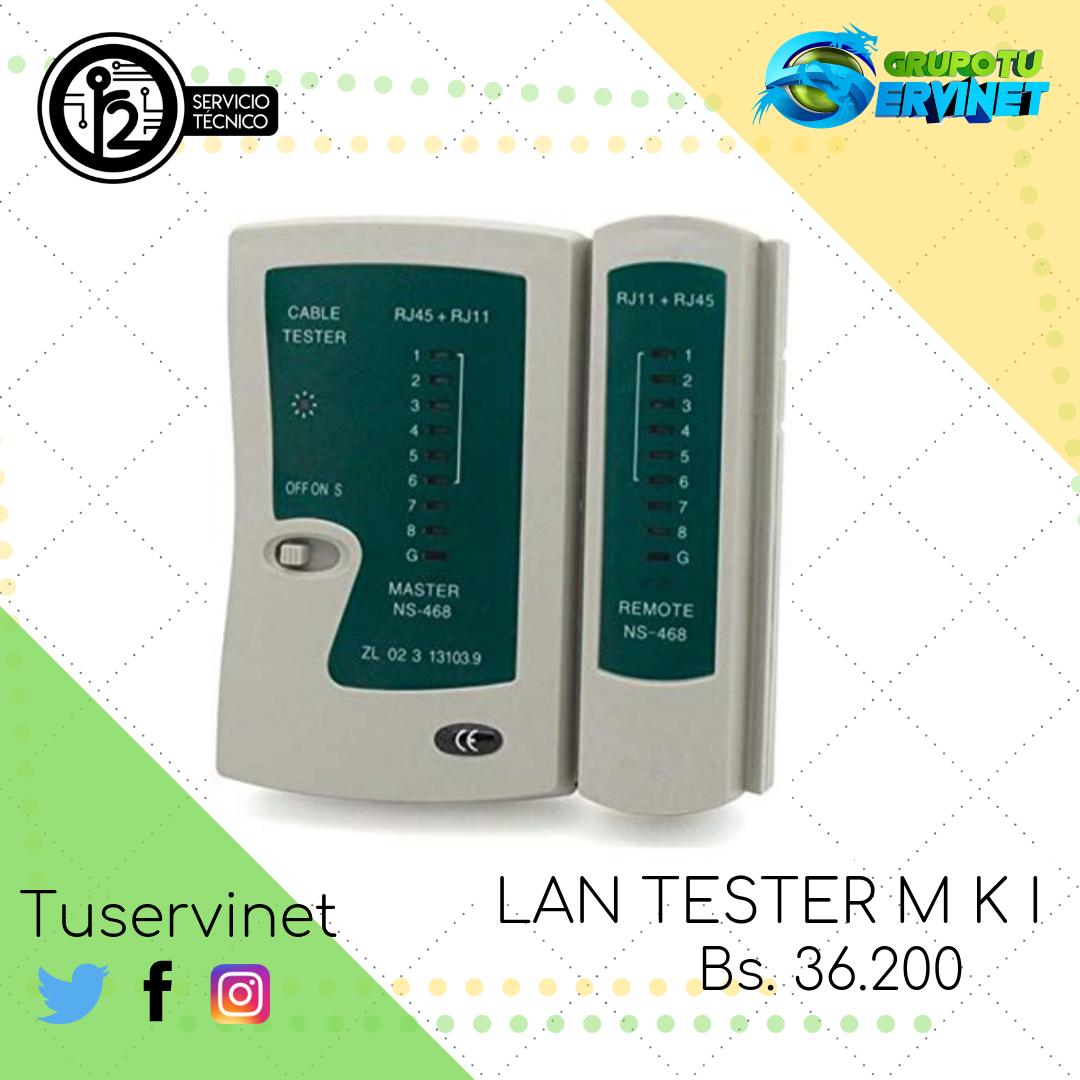 TuServinet's tweet photo. Buenas tardes
La empresa *SERVINET* te trae el dia de hoy una gran oferta.. *LAN TESTER M K I* Por tan solo Bs. 36.200 
 Aprovecha nuestras promociones! Esto y muchos más productos en nuestra tienda física. https://t.co/EtKNn4j2bd