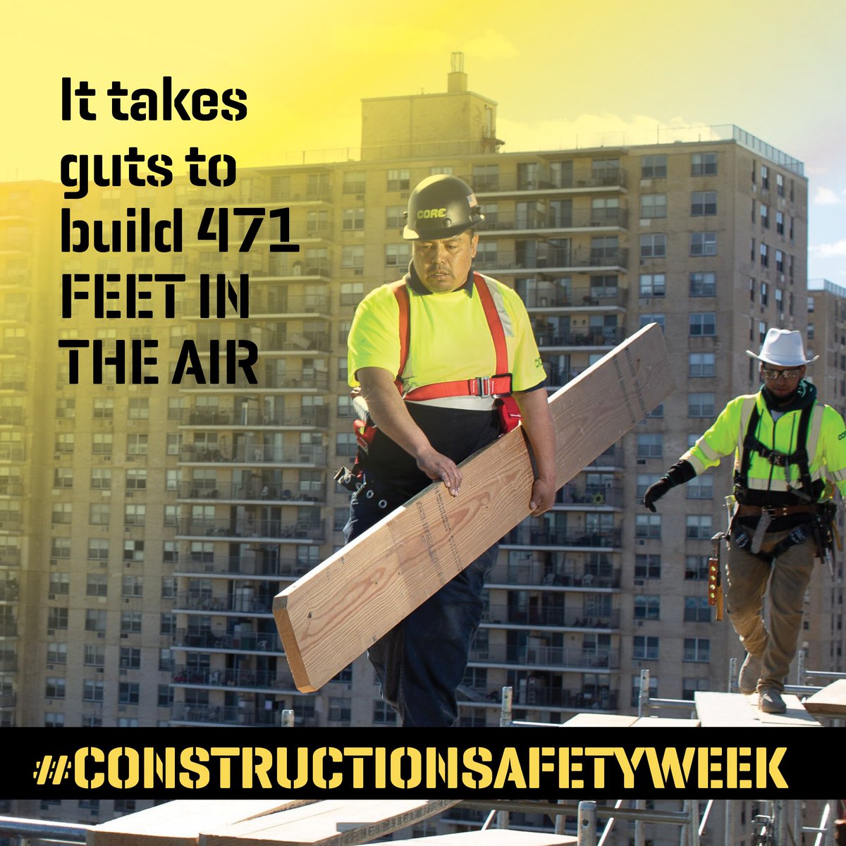 corescaffold's tweet photo. Ever stood on a high platform and looked down...?  The feeling of your guts falling right through you would keep most folks firmly on the ground. Not you. And not the Core team. We know how dangerous it is for you and we're committed to keeping you safe.
#constructionsafetyweek https://t.co/UDn0U0G7PN