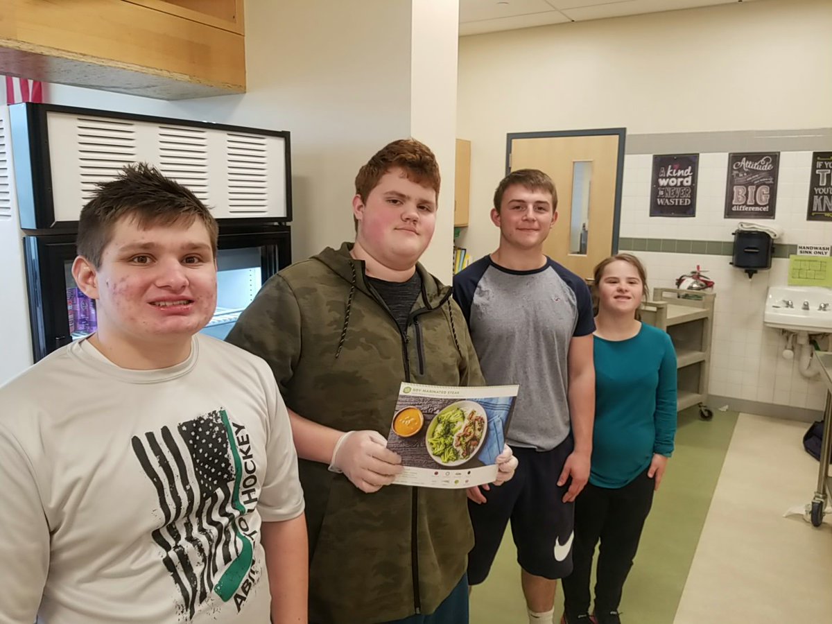 GreenWaveCoOp's tweet photo. The 3rd Annual Winner of the Greenwave Iron Chef Contest is Soy-Marinated Steak with Peanut Sauce and Crispy Broccoli...Thanks to Alexx, Lucas, Kosta, Gretchen and Erin (missing) https://t.co/XFZZ7X5LFQ